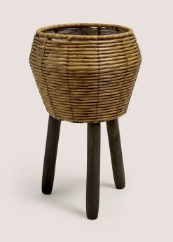 Small Natural Woven Planter