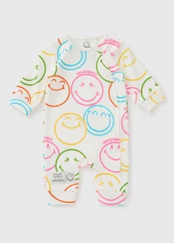 Smiley Baby Cream Sleepsuit (Newborn-18mths)