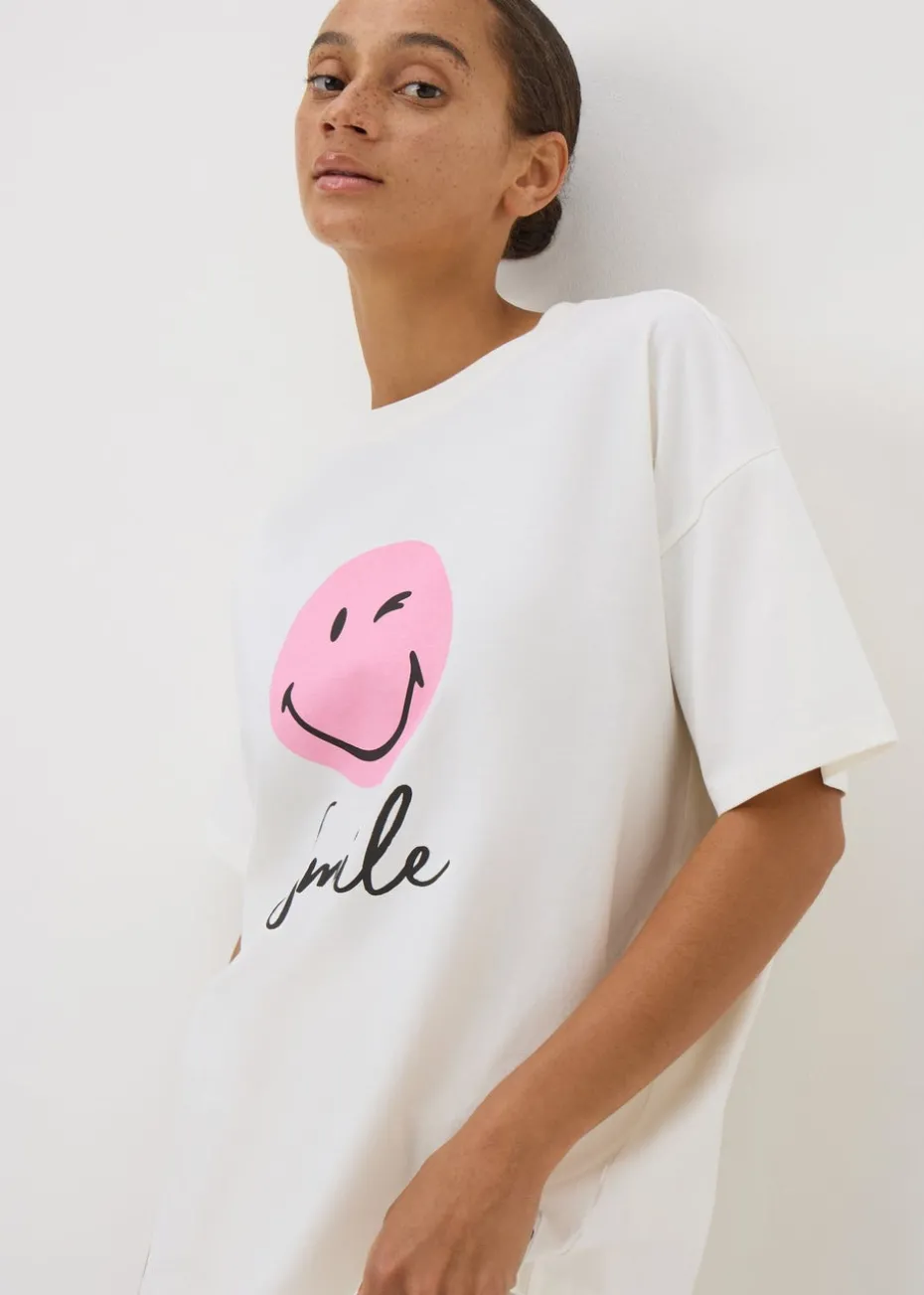 Smiley Cream Short Pyjama Set