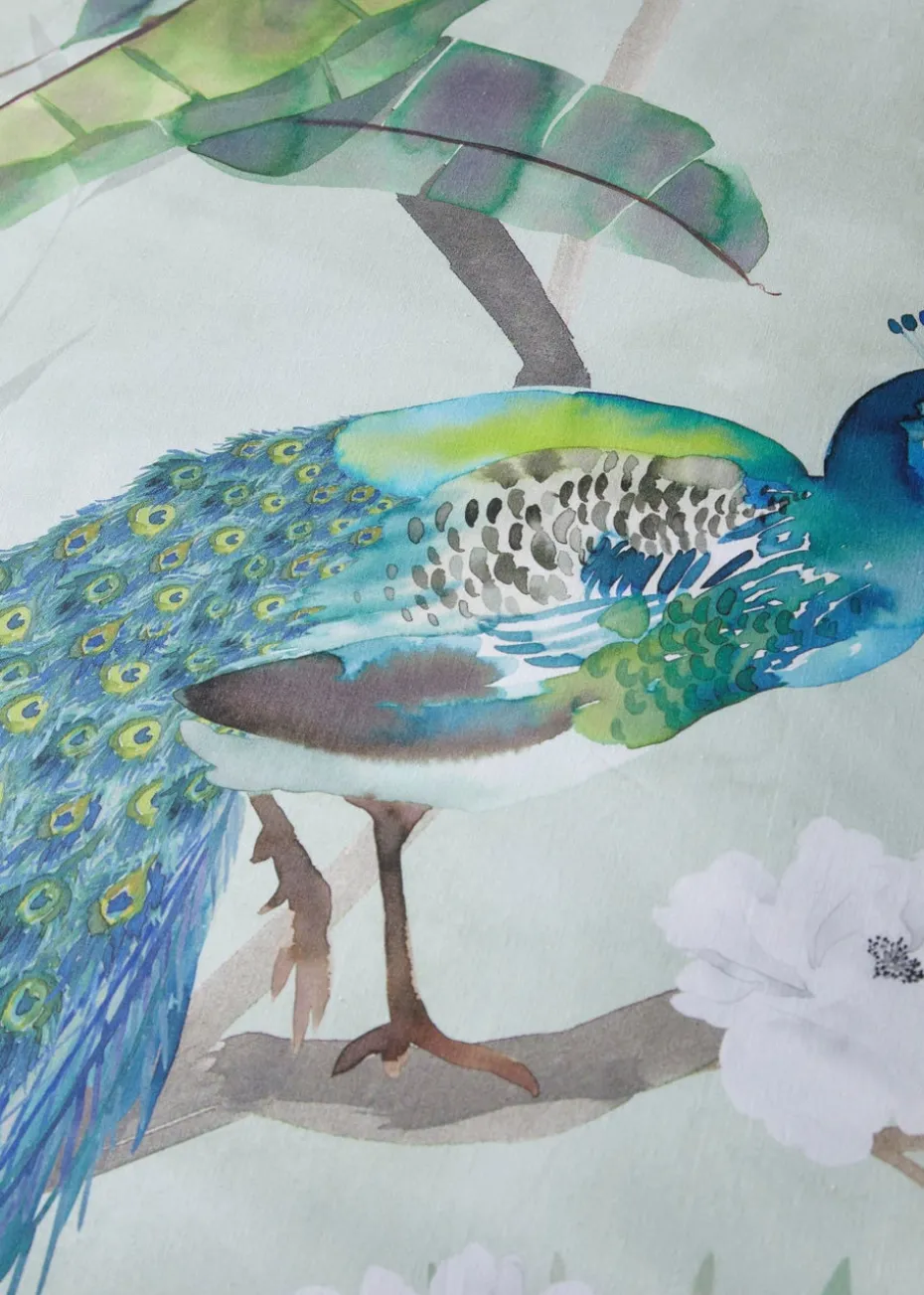 Soiree Peacock Jungle Sateen Multi Duvet Cover Set