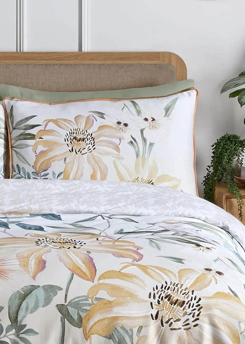 Soiree Sagara Digitally Printed Gold Duvet Cover Set