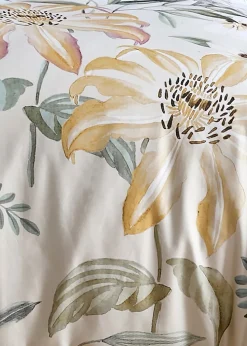 Soiree Sagara Digitally Printed Gold Duvet Cover Set