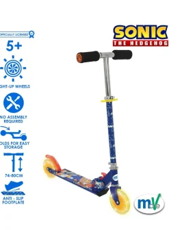 Sonic Folding Inline Scooter With Light Up Wheels