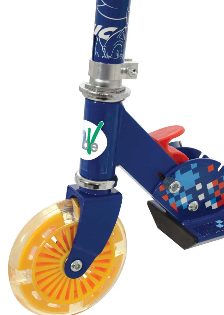 Sonic Folding Inline Scooter With Light Up Wheels