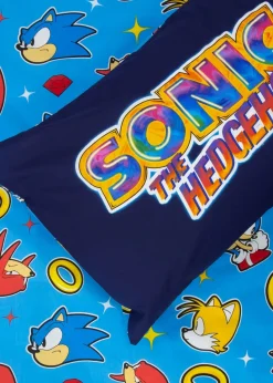 Sonic Multi Colour Liquid Reversible Polycotton Duvet Set