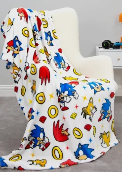 Sonic Multi Colour Liquid Rotary Fleece Throw