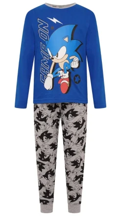 Sonic The Hedgehog Boys Blue Pyjama Set (8-12 yrs)