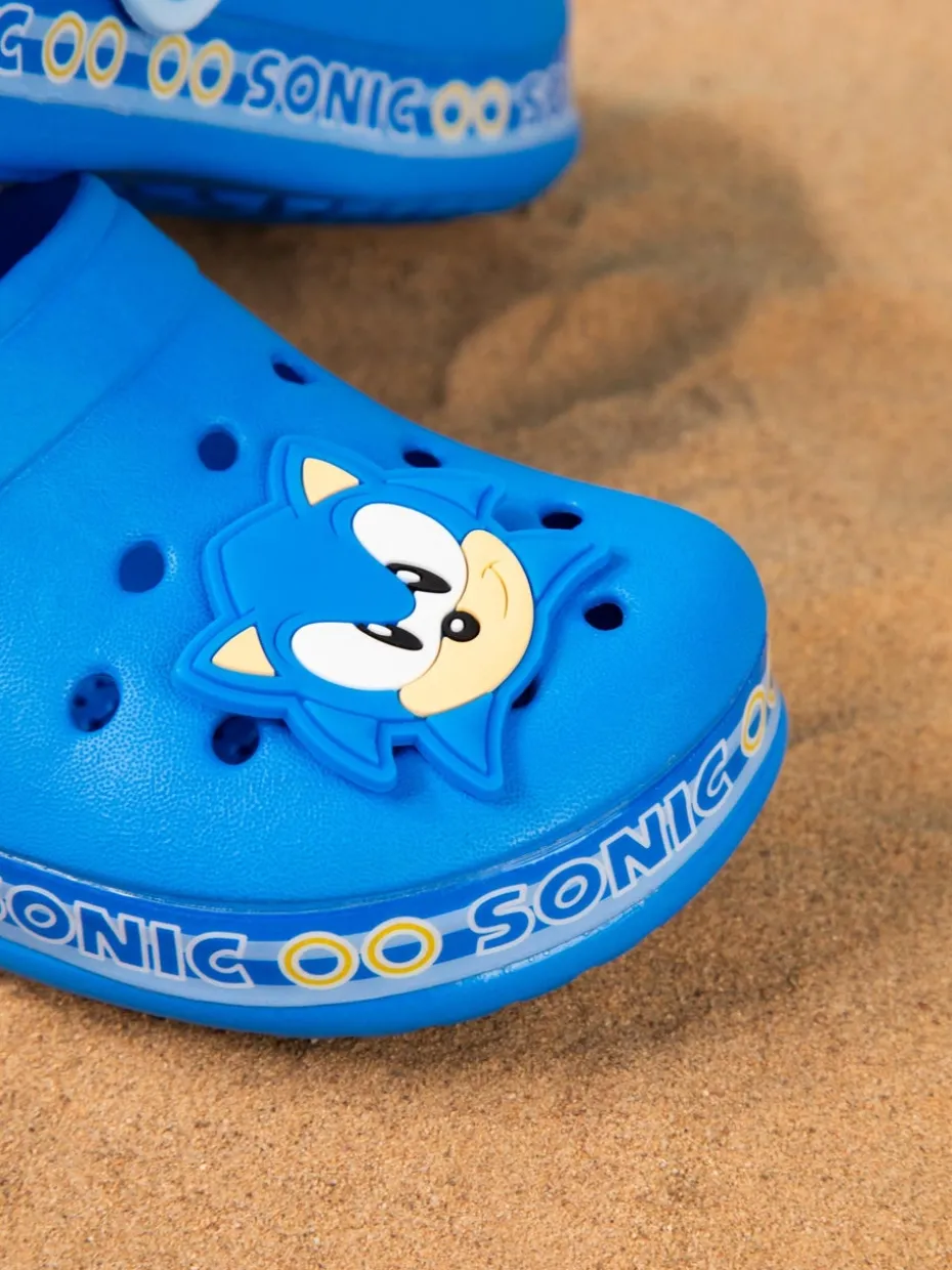 Sonic The Hedgehog Kids Blue Clogs (Younger 10-3 Older)