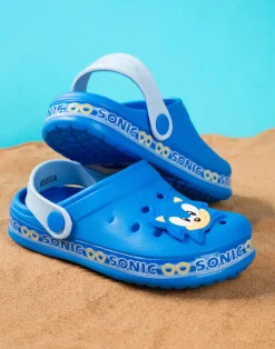 Sonic The Hedgehog Kids Blue Clogs (Younger 10-3 Older)