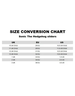 Sonic The Hedgehog Kids Blue Sliders (Younger 10-3 Older)