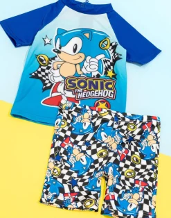Sonic The Hedgehog Kids Blue 2 Piece Swim Set (3-10 Years)