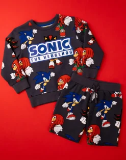 Sonic the Hedgehog Kids Sweatshirt & Shorts Set (3-10 Years)