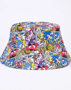 Sonic the Hedgehog Multi Comic Book Bucket Hat