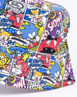 Sonic the Hedgehog Multi Comic Book Bucket Hat