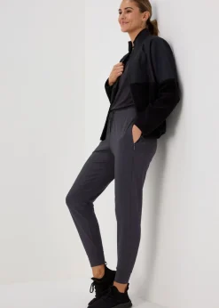 Souluxe Black Active Sports Jogging Bottoms