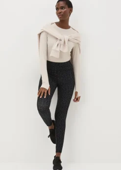 Souluxe Black Leopard Print Leggings