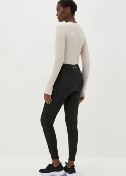 Souluxe Black Leopard Print Leggings