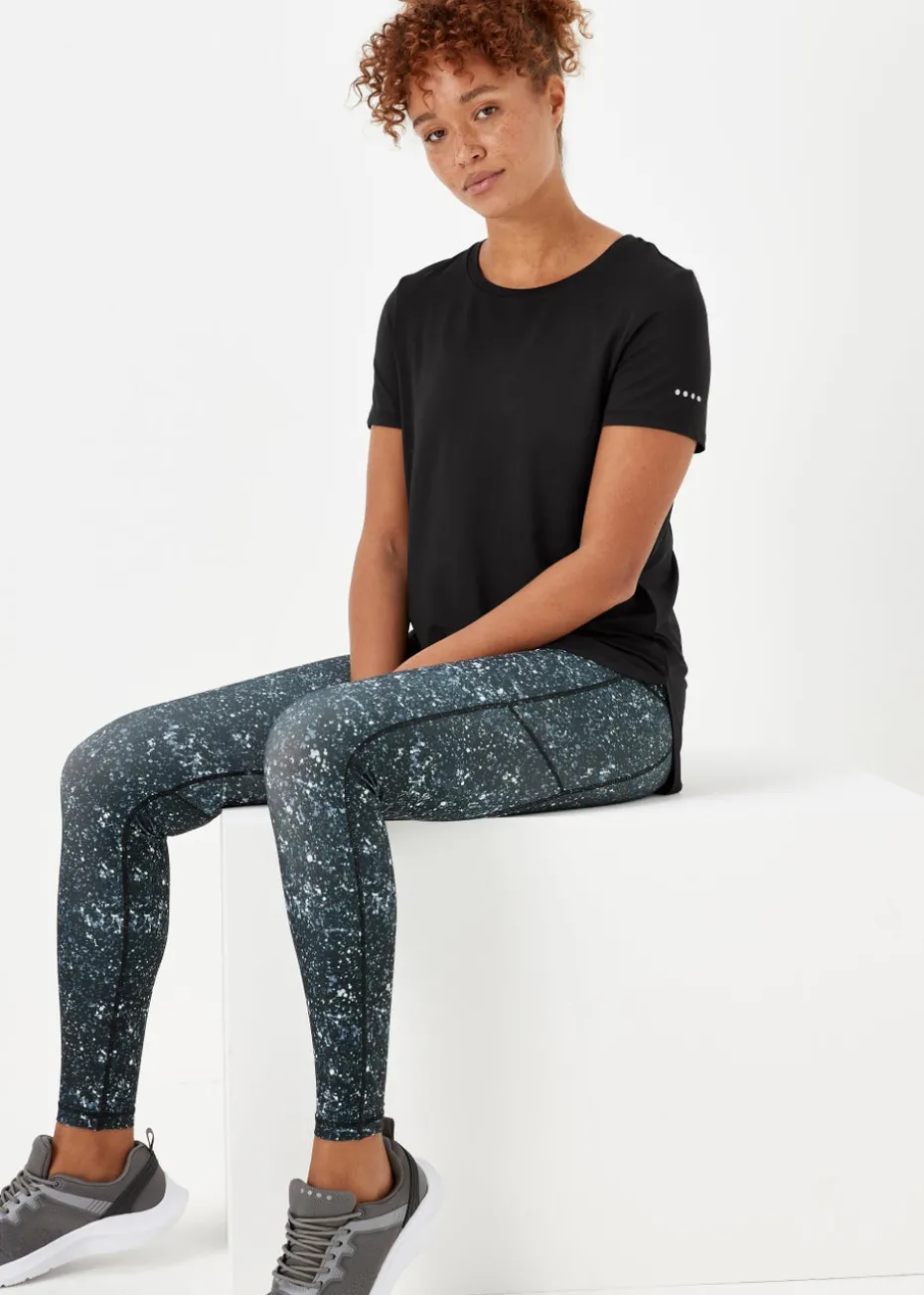 Souluxe Black Longline Sports T-Shirt