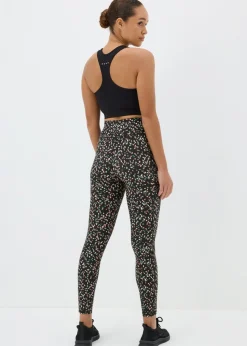 Souluxe Black Multi Dash Pattern Leggings