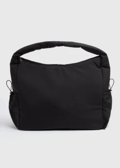 Souluxe Black Nylon Tote Bag