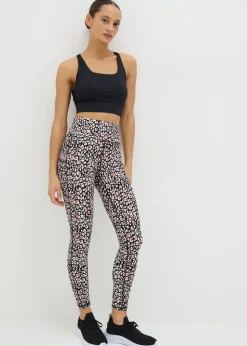 Souluxe Black Patterned Leggings
