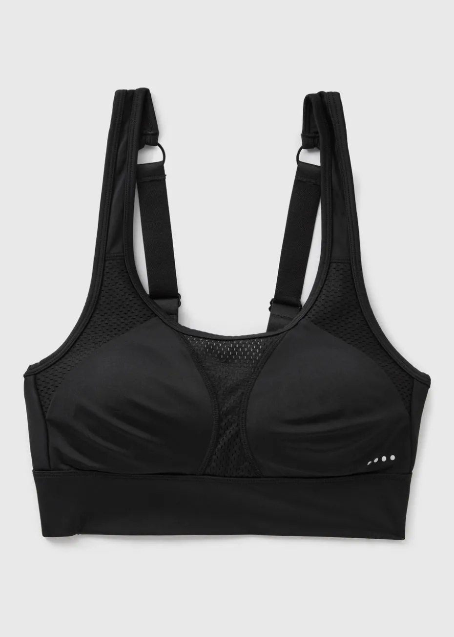 Souluxe Black Racer Back Sports Bra