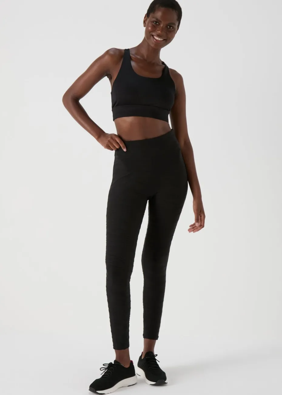 Souluxe Black Ruched Leggings
