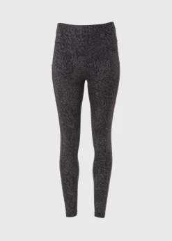 Souluxe Black Tonal Print Leggings
