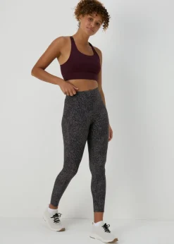 Souluxe Black Tonal Print Leggings