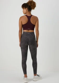 Souluxe Black Tonal Print Leggings