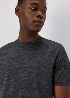 Souluxe  Black Two-Tone T-Shirt