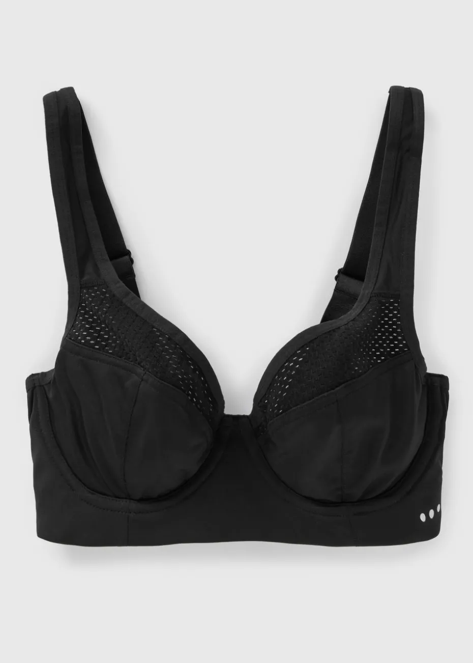 Souluxe Black Underwired Sports Bra