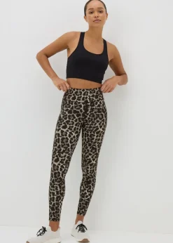 Souluxe Brown Leopard Print Leggings