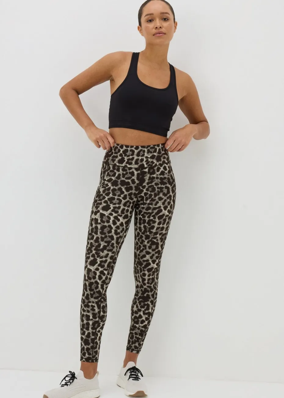 Souluxe Brown Leopard Print Leggings