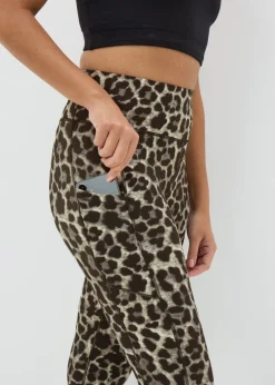 Souluxe Brown Leopard Print Leggings