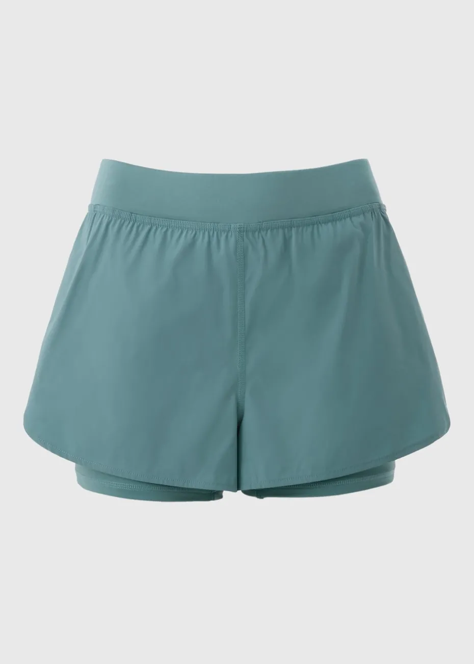 Souluxe Green 2 in 1 Shorts