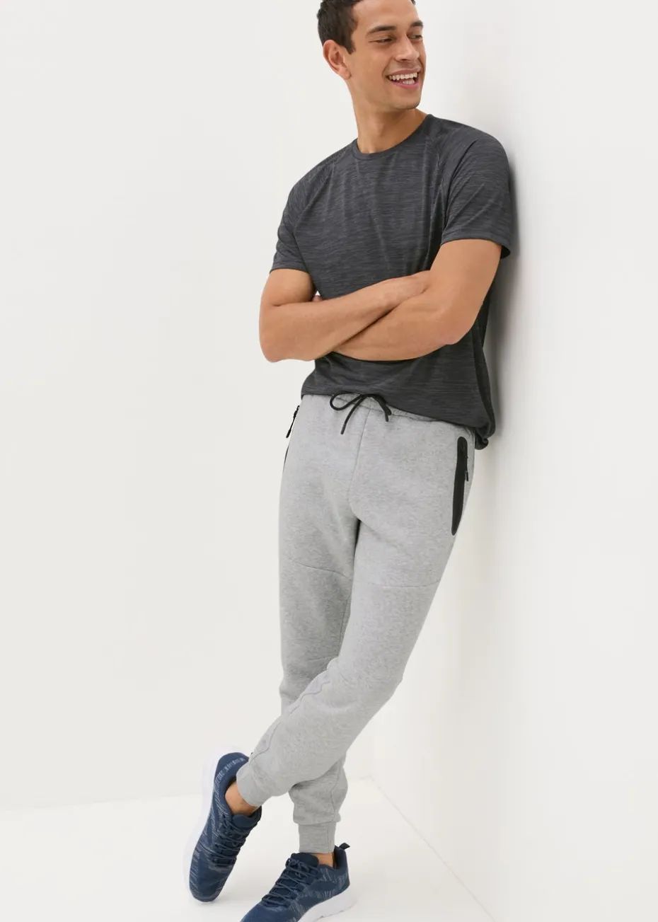 Souluxe Grey Tech Jogging Bottoms