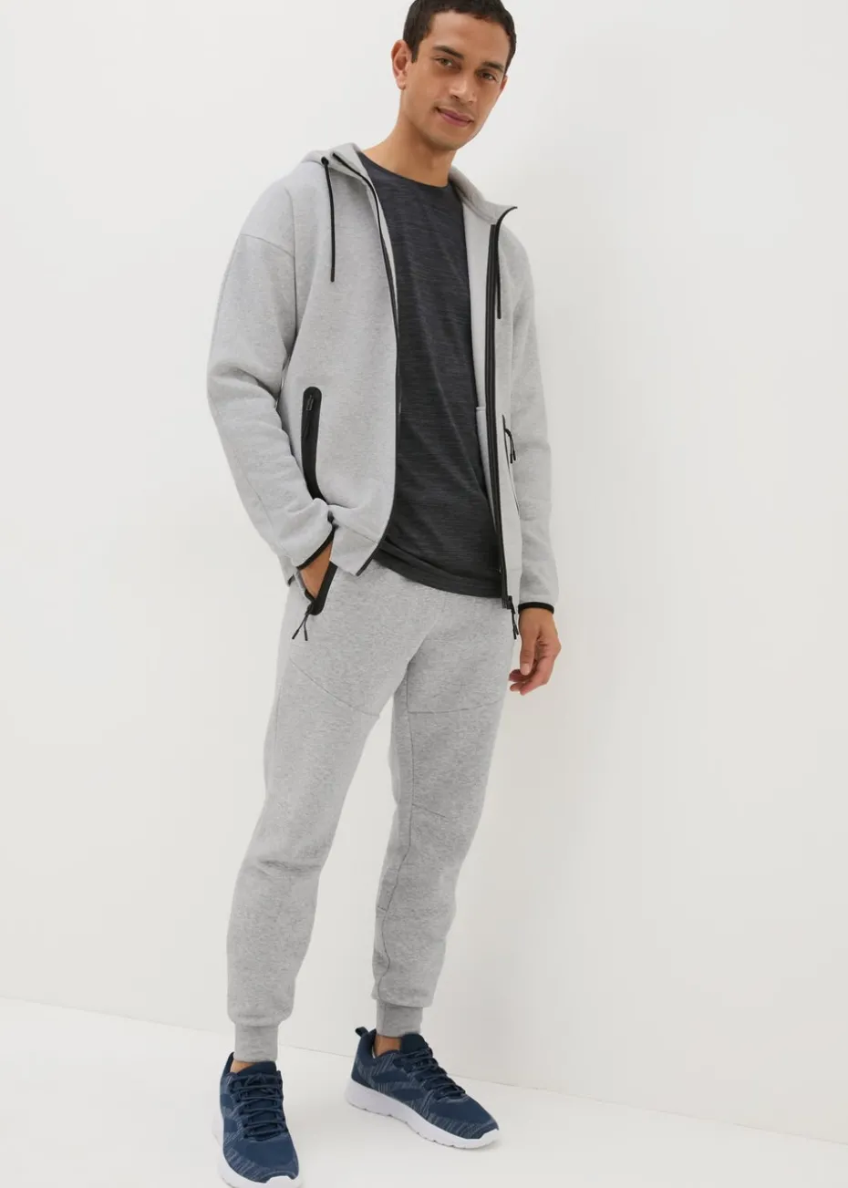 Souluxe Grey Tech Jogging Bottoms