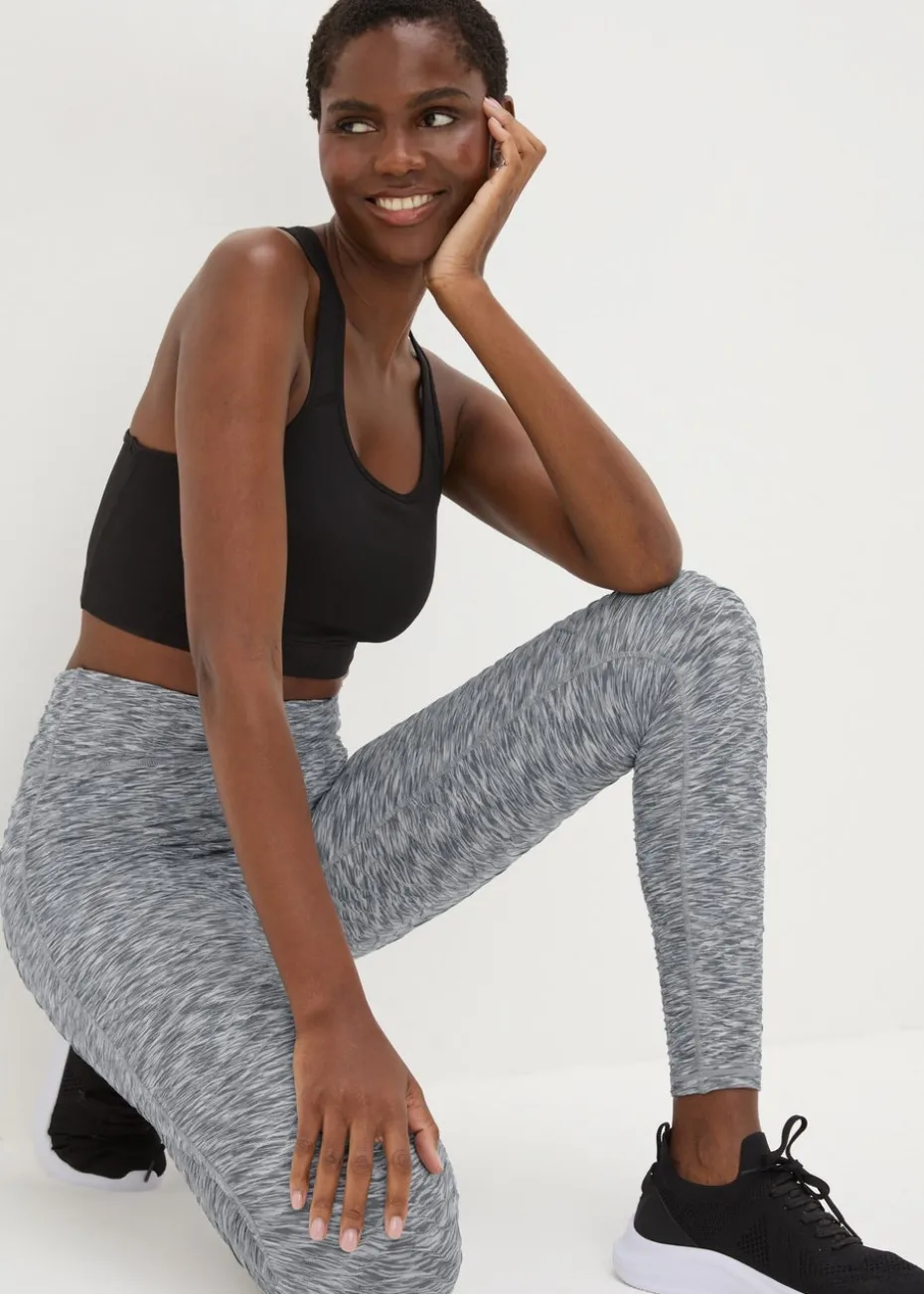 Souluxe Grey Textured Leggings