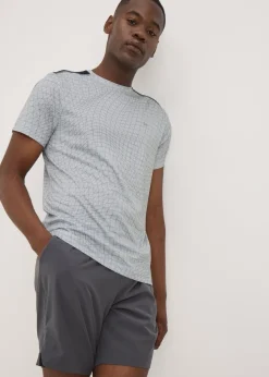 Souluxe Grey Wavy Line T-Shirt