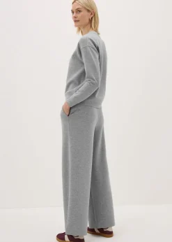 Souluxe Grey Wide Leg Jogging Bottoms