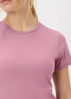 Souluxe Mauve Fitted Short Sleeve T-Shirt