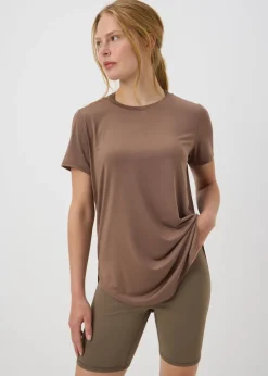 Souluxe Mocha Longline T-Shirt