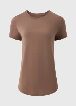 Souluxe Mocha Longline T-Shirt