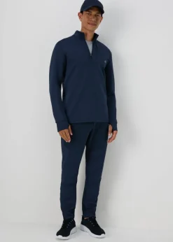Souluxe Navy Quarter Zip Sweatshirt