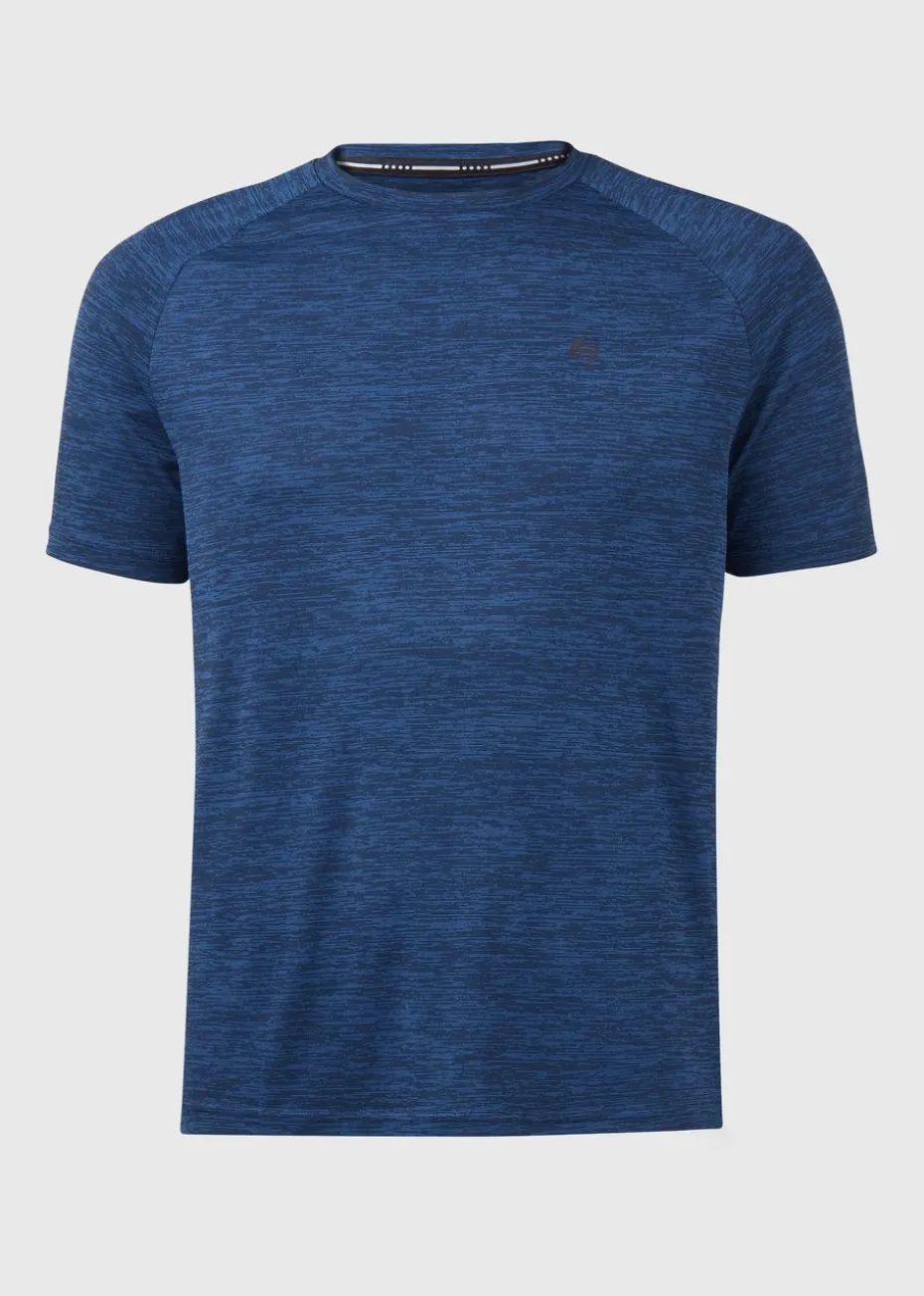 Souluxe Navy Two Tone T-Shirt