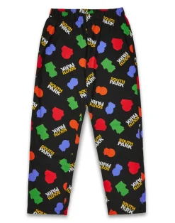 South Park Black All Over Print Bottoms Pyjama Set