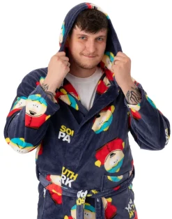 South Park Blue Cartman AOP Hooded Bathrobe
