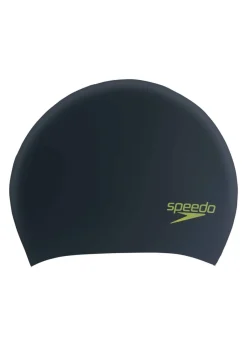 Speedo Kids Black/Green Silicone Swim Cap