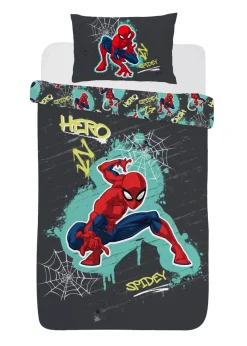 Spider-Man Dark Grey Duvet Set